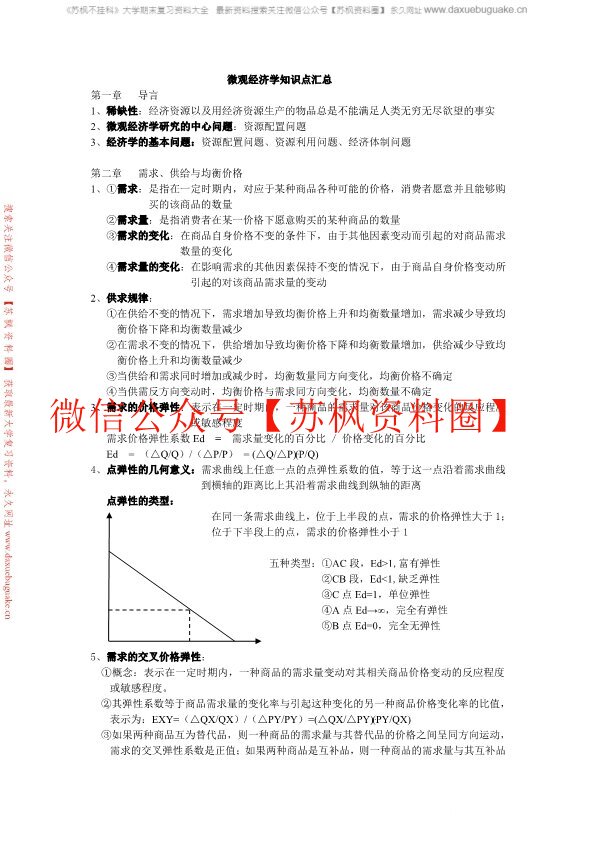 西方经济学补充